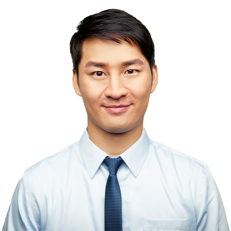 man smiling at camera