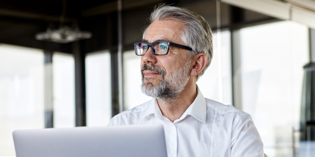 businessman working with laptop