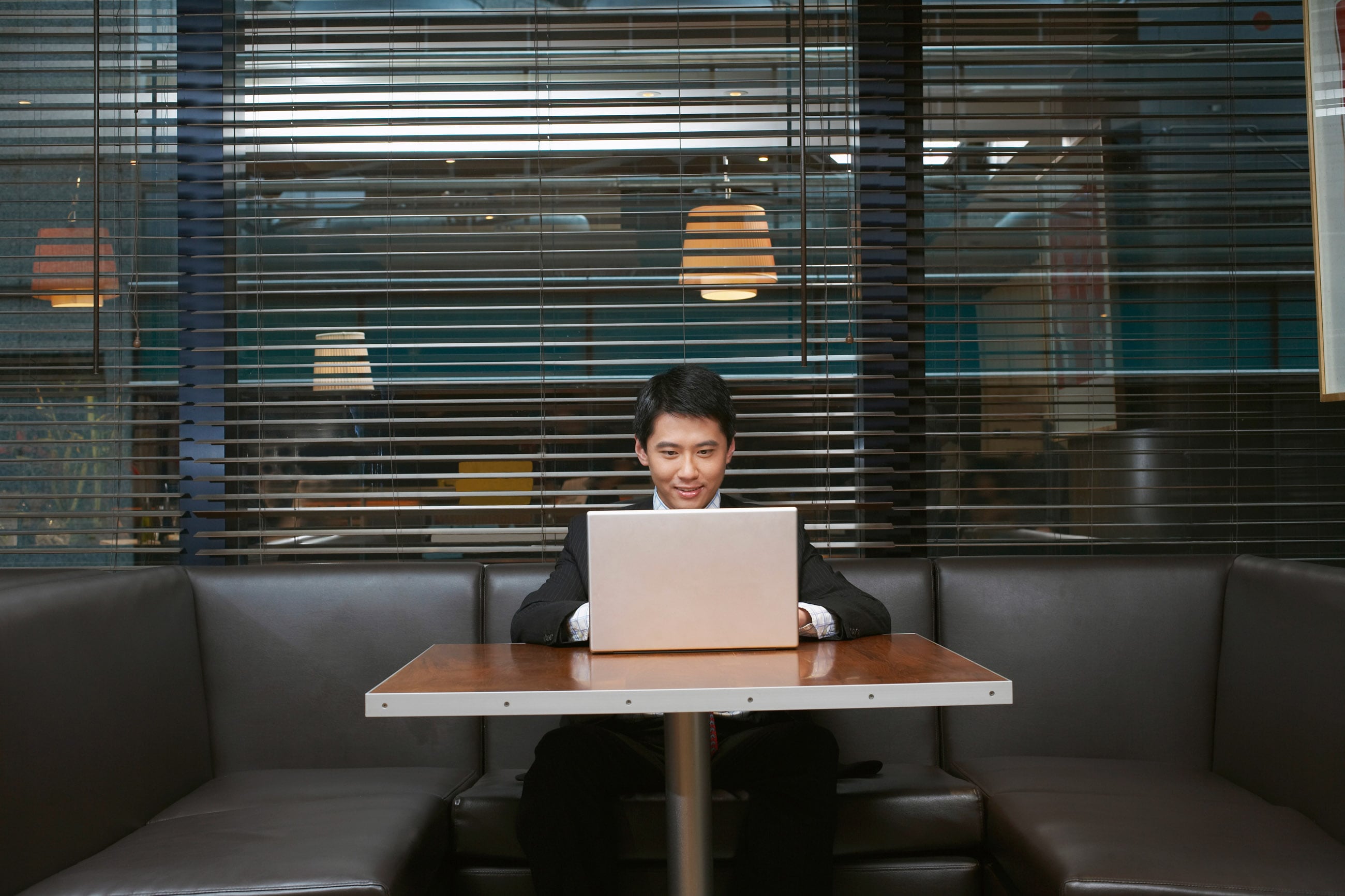 man on computer
