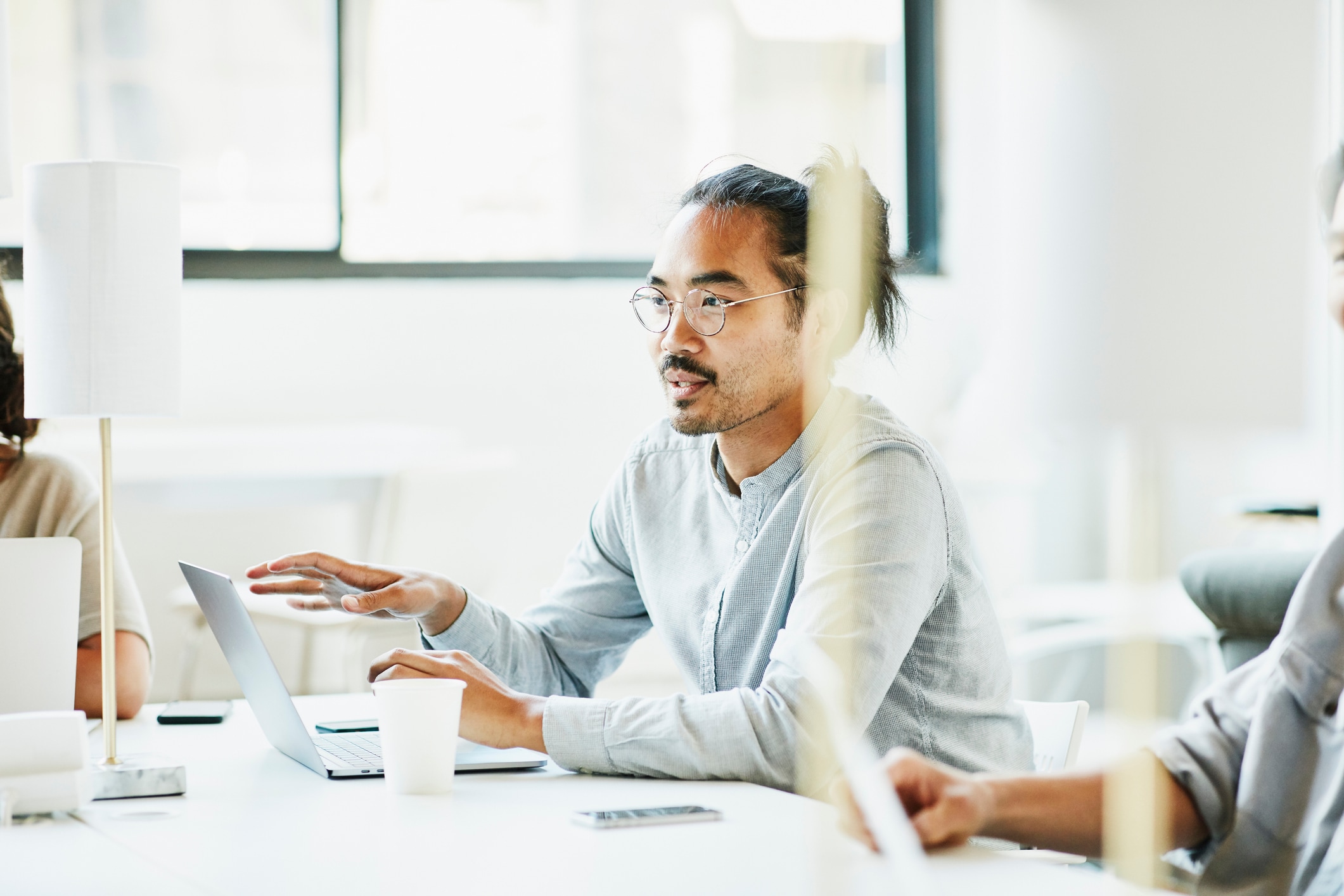 man in office
