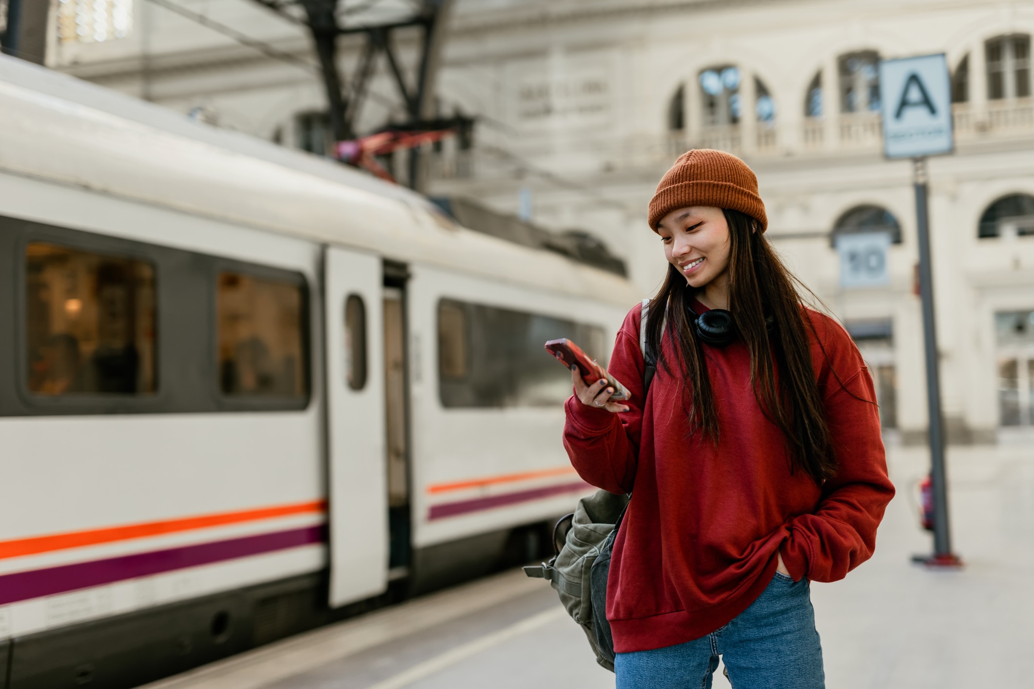 woman on phone