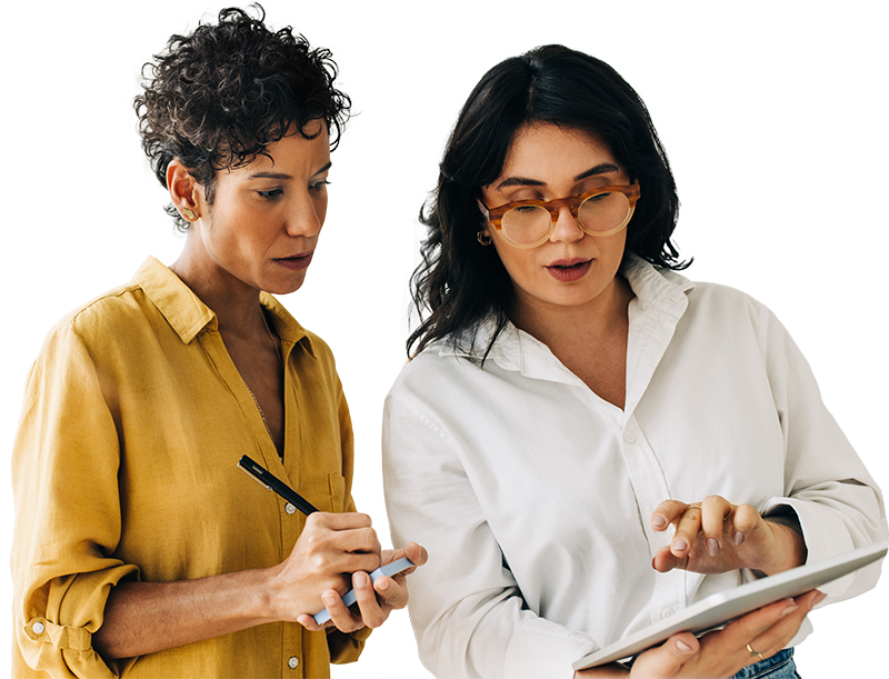 collaboration on a tablet device