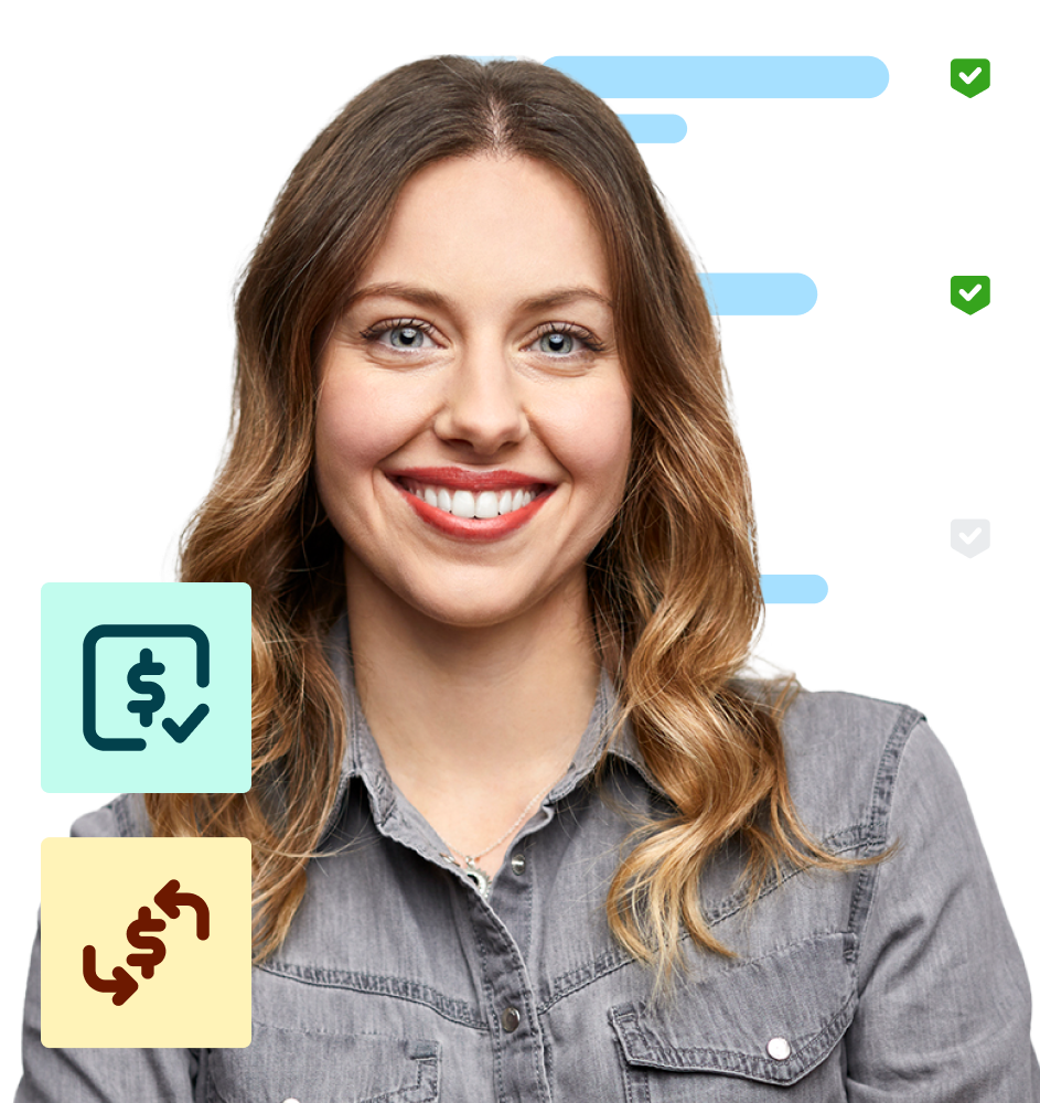 A woman who is happy cost control barriers have been broken down