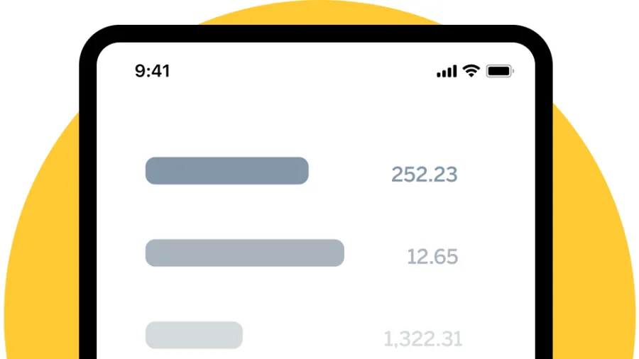 screenshot of app