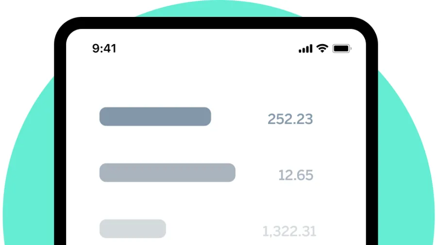 screenshot of app