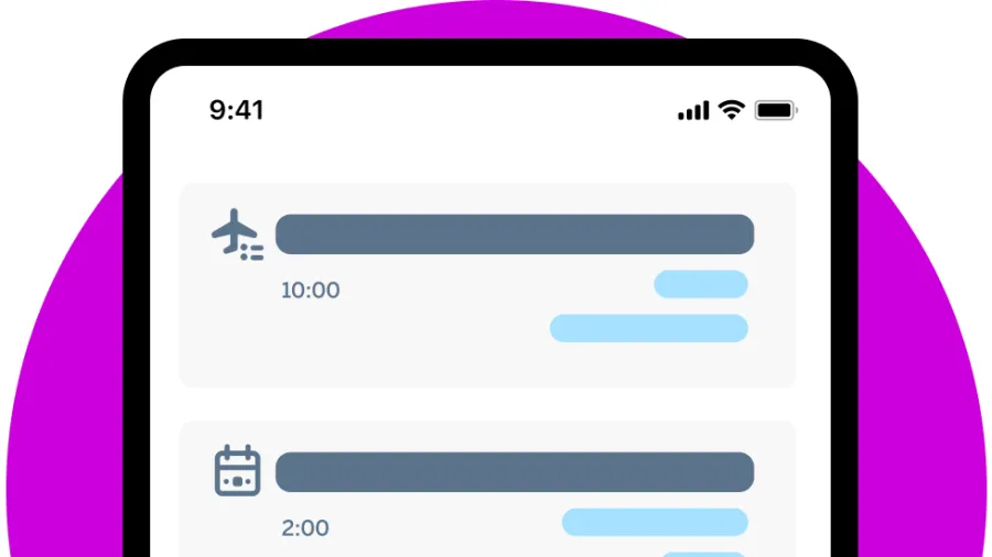 screenshot of app