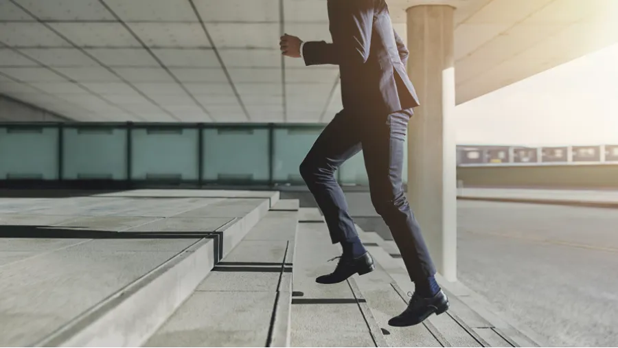Climbing stairsteps