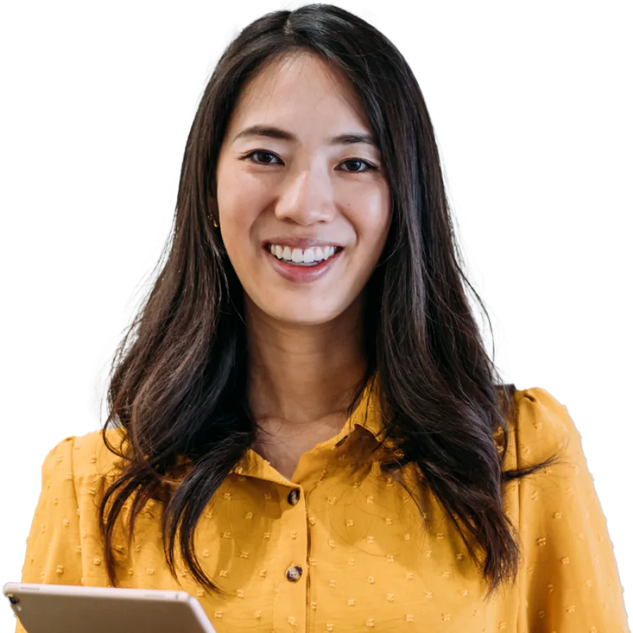 person smiling