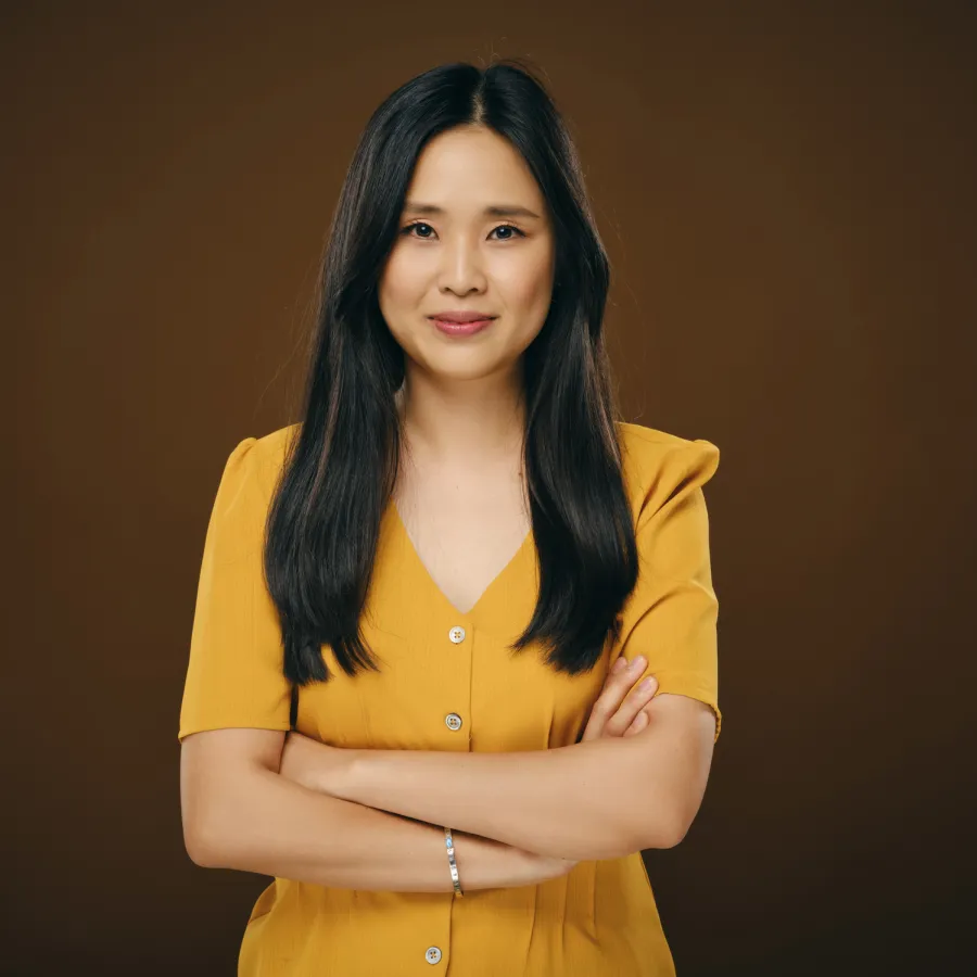 woman smiling