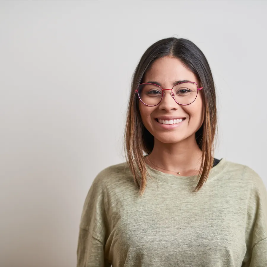 woman smiling