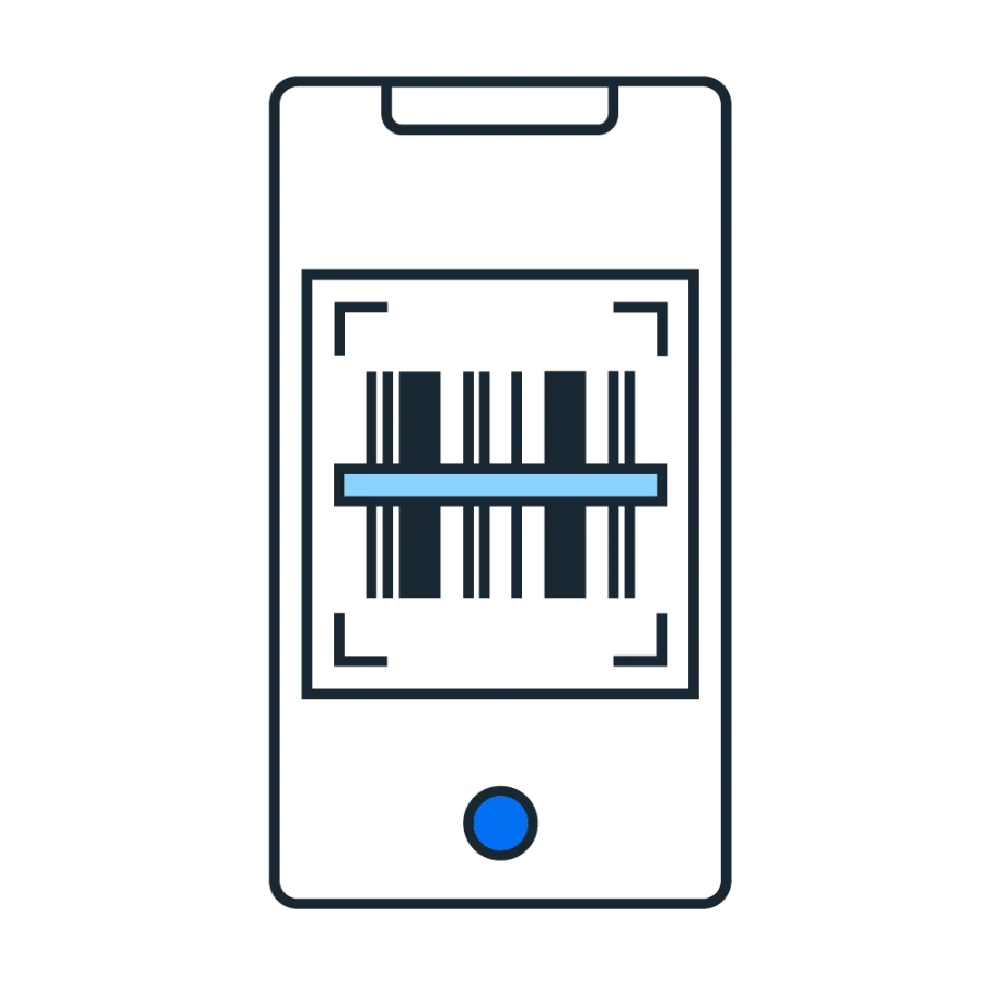 phone with receipt