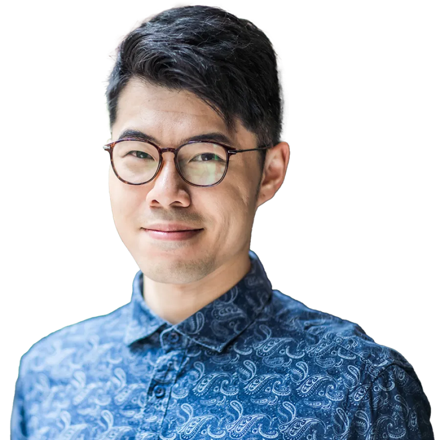man smiling at camera