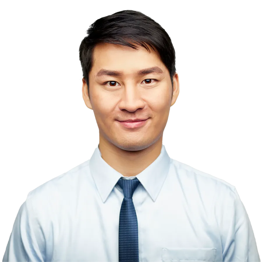 man smiling at camera