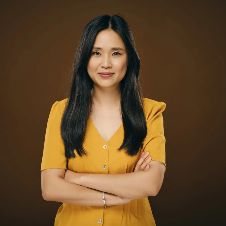 woman smiling