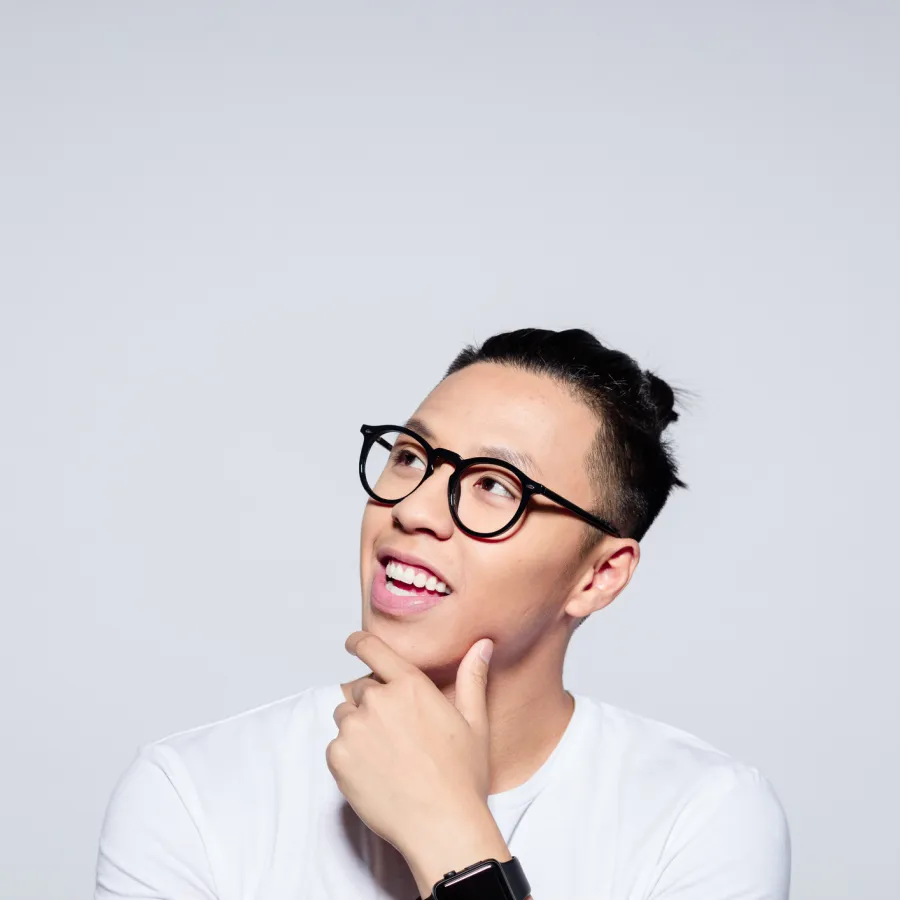 man smiling