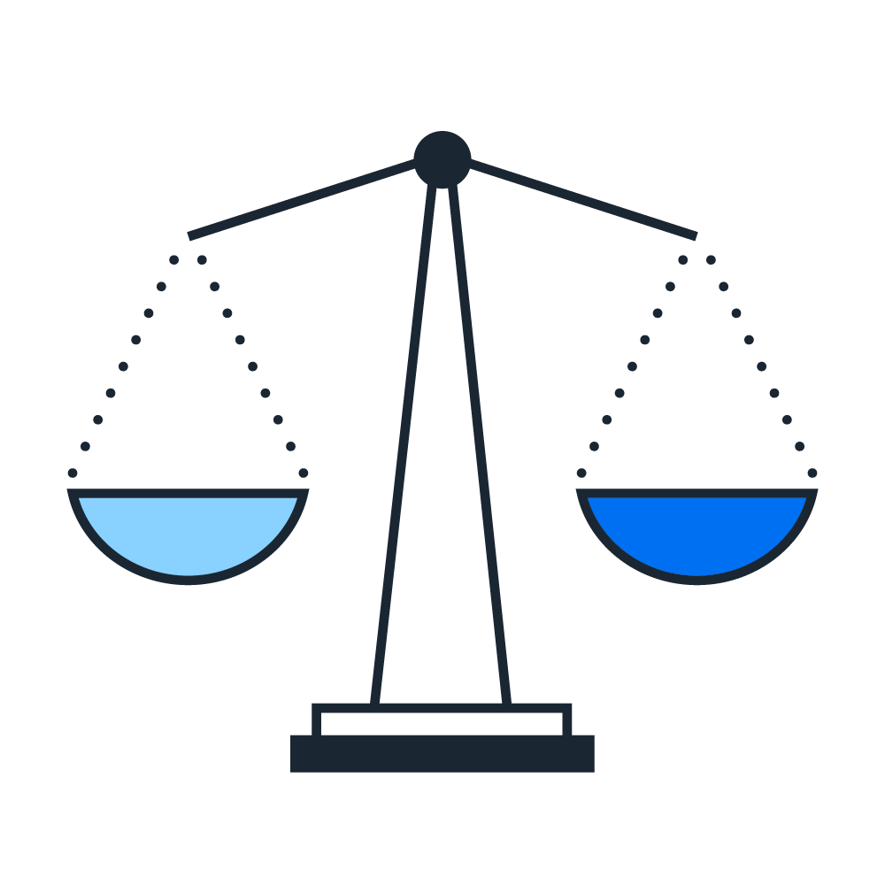 Legal scales pictogram