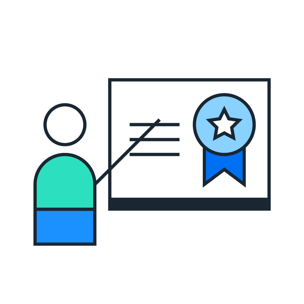 Certificate pictogram