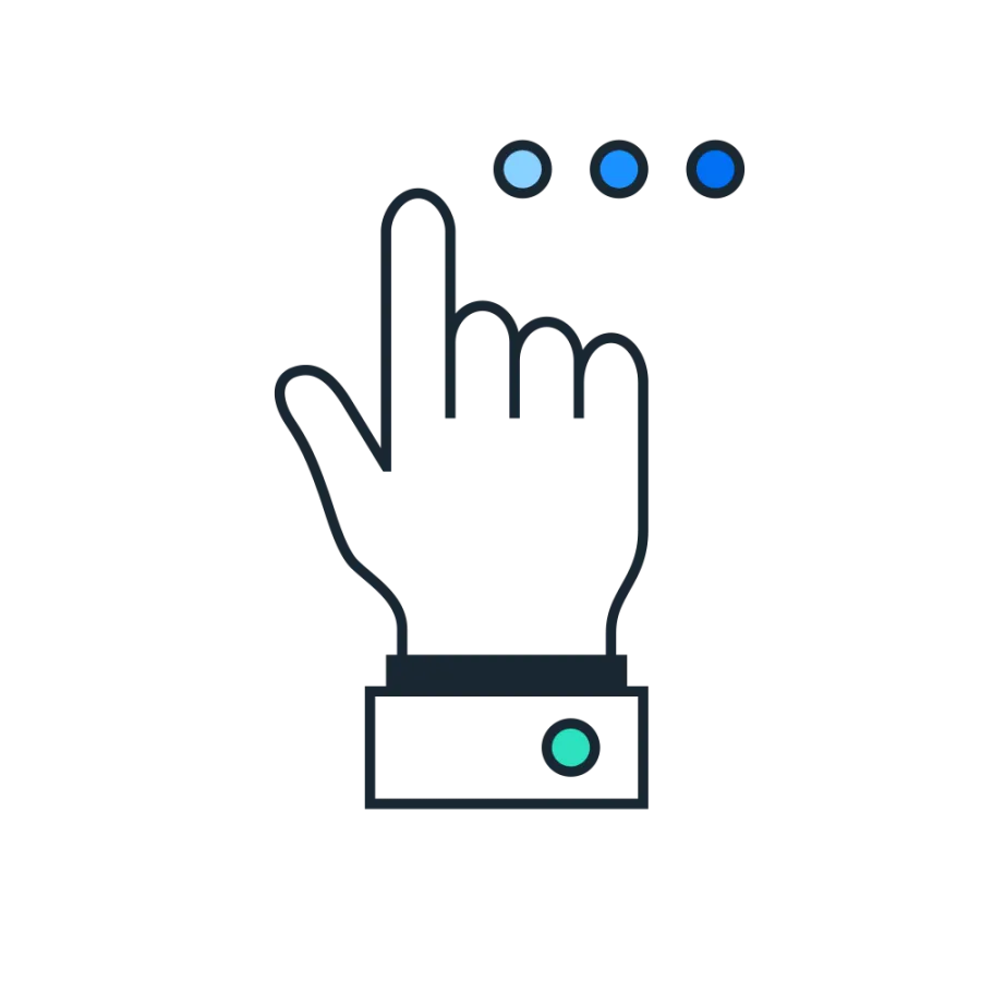 graphic of finger clicking