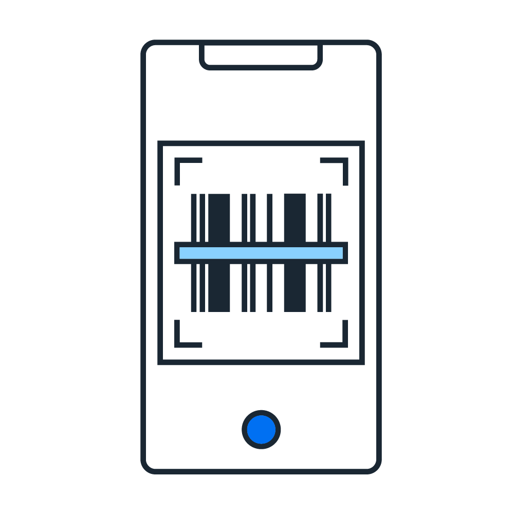 graphic of phone with receipt